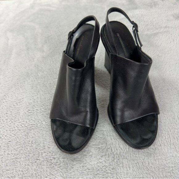 Alexander Wang Black Leather Heels Women’s Size 8 US/38 EU - Picture 8 of 11